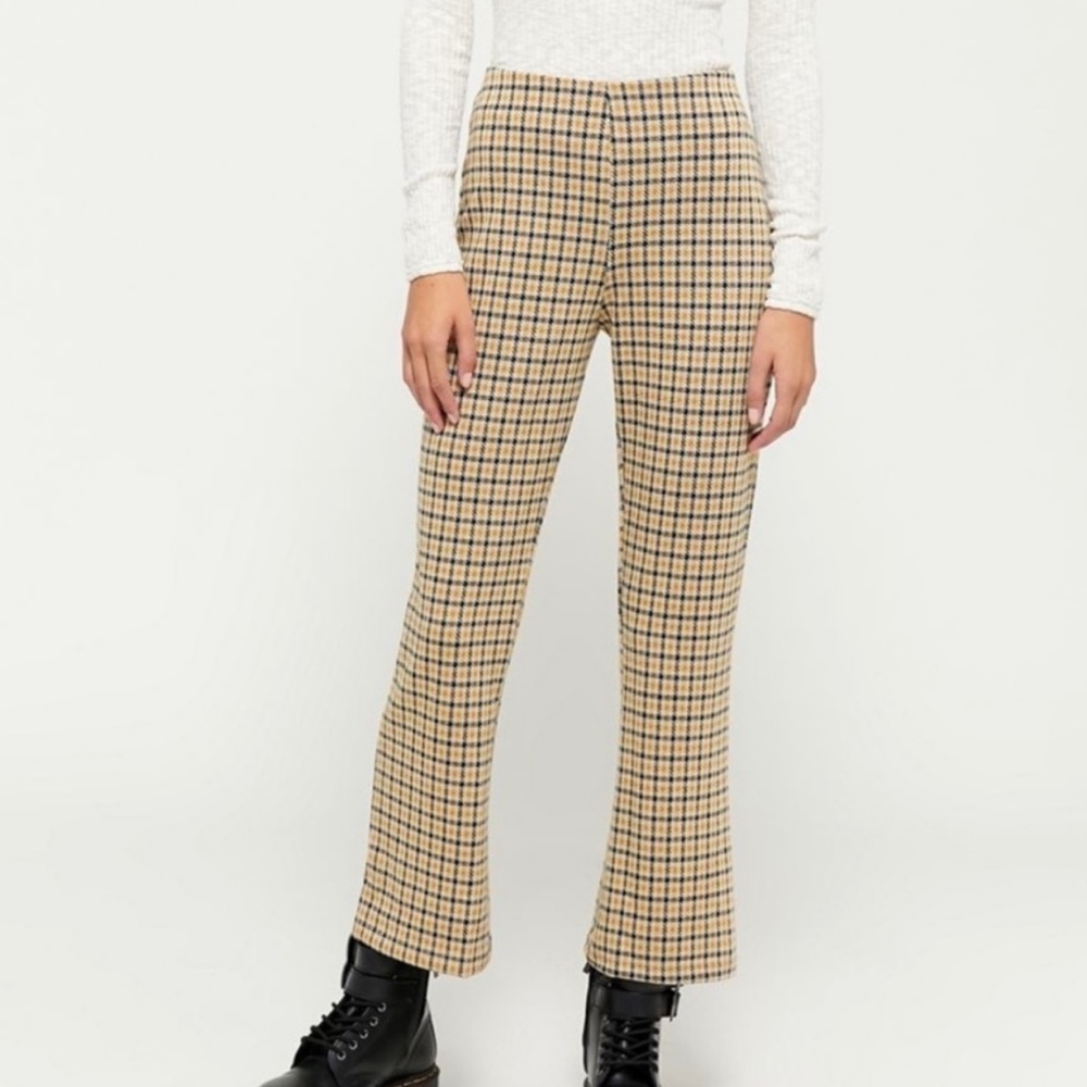 Urban outfitters High-Waisted Kick Flare Pant - plaid